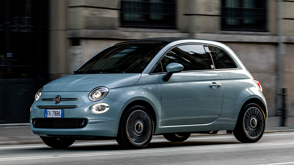 Fiat 500 Hybrid City Car Desktop 606X340